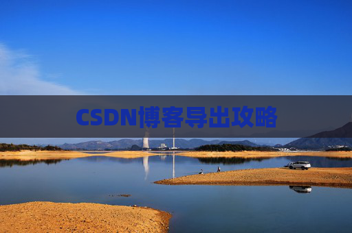CSDN博客导出攻略